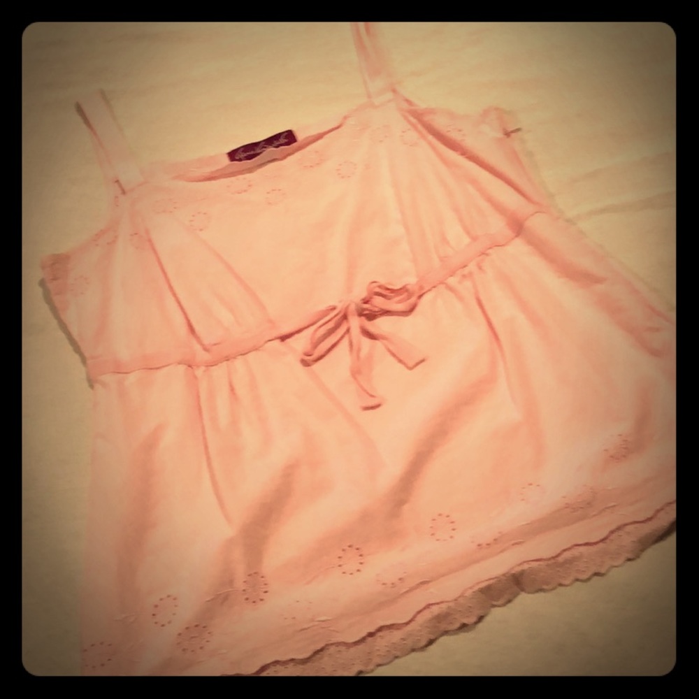 Lace Pink Tank